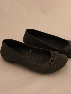 Crocs Brown Ballet Flat Shoes Slip On Women’s Size 8 Mary Jane Link